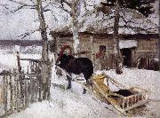 Konstantin Korovin Winter oil painting reproduction